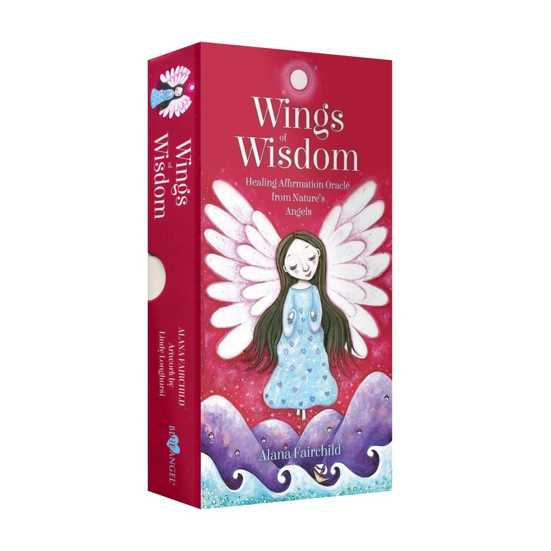 智慧展翼神諭卡英文版｜Wings Of Wisdom｜44張,敞開心扉，讓你的靈性翱翔,贈中文翻譯