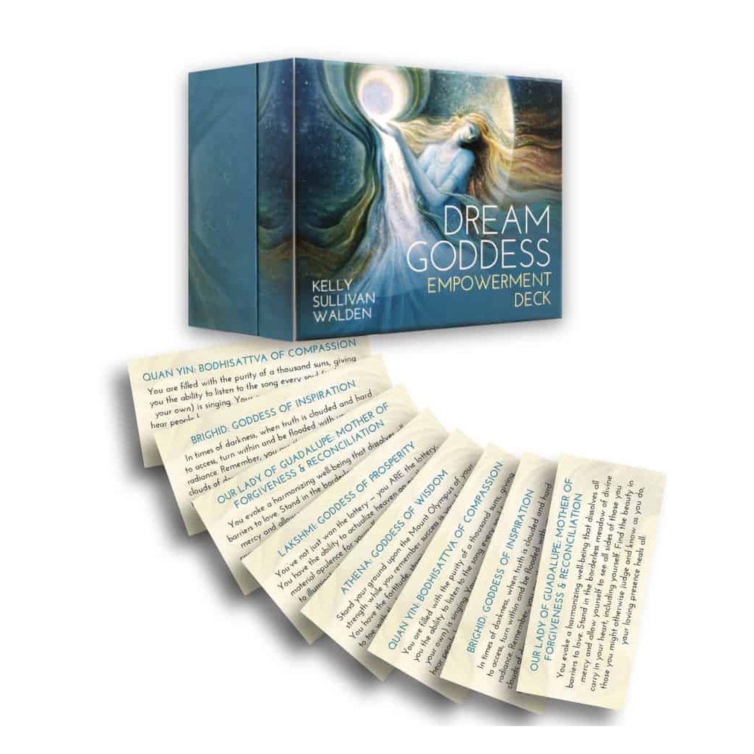 夢幻女神鼓舞神諭卡｜Dream Goddess Empowerment Deck｜55張,最大極限地實現你的祈禱與祝福,贈中文翻譯