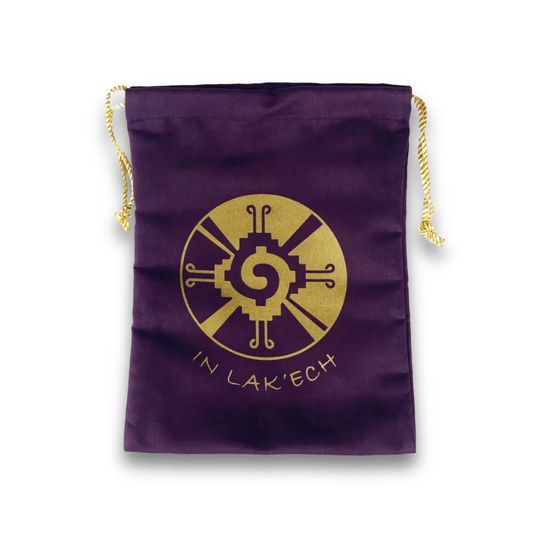 胡娜庫束口袋紫色（大）13月亮曆神聖圖騰｜Hunabku Bag Purple Large｜收納攜帶珍惜保護