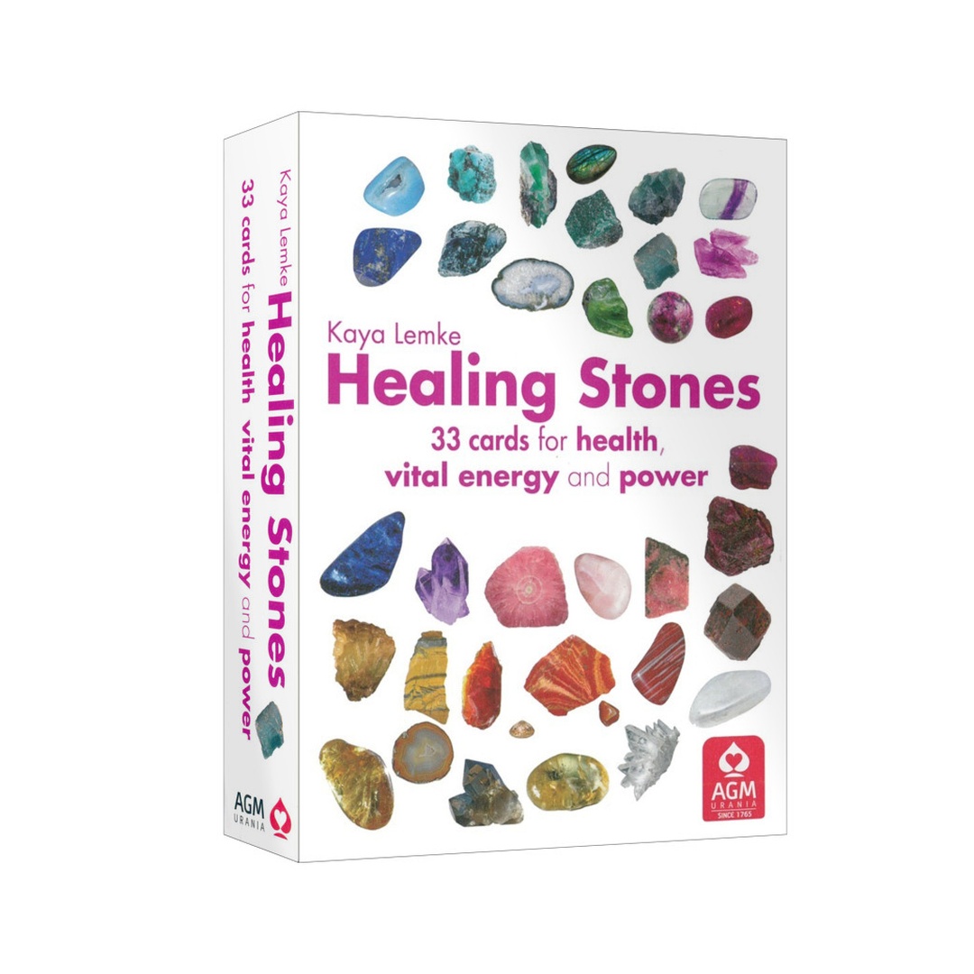 癒合石：33張關於健康、生命、能量和動力指引卡｜Healing Stones 33 Cards For Health Vital Energy And Power｜33張,,贈中文翻譯
