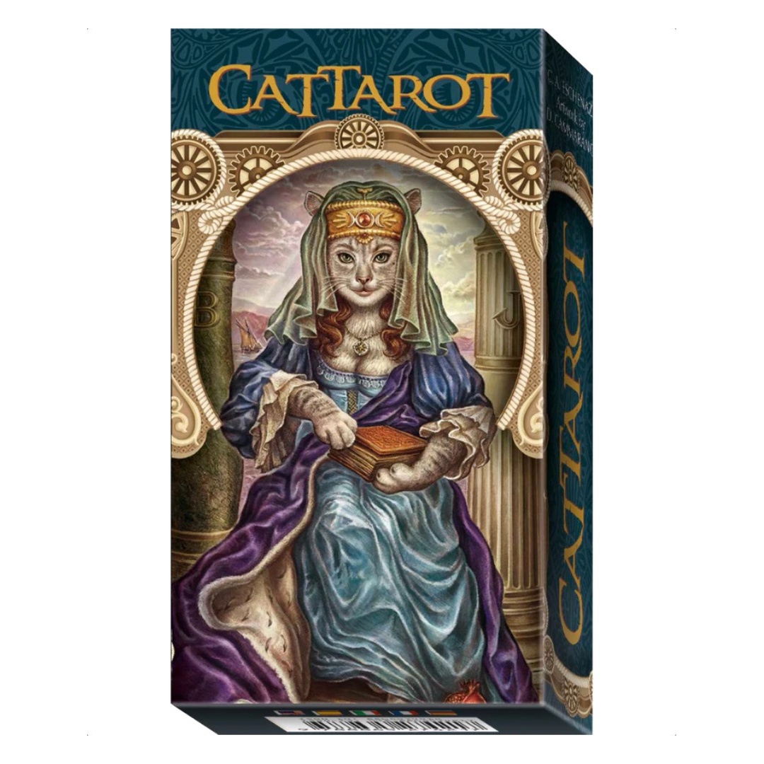 童話貓塔羅｜Cat Tarot｜78張,古老傳說到童話故事，用獨特古怪重現寓意,贈中文翻譯