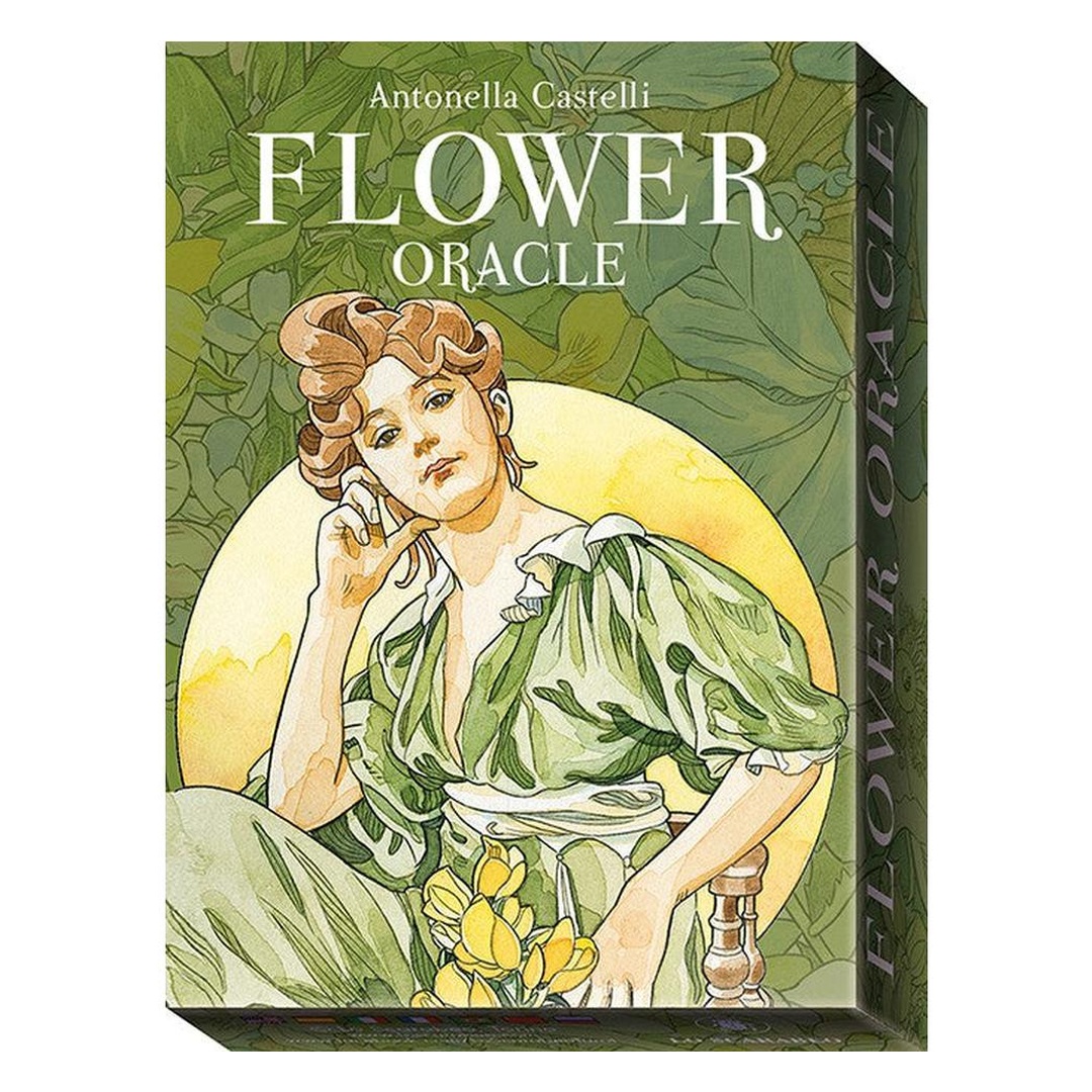 聖甲蟲花朵神諭卡｜Flower Oracle｜38張,在柔美藝術中邂逅美麗花朵,贈中文翻譯