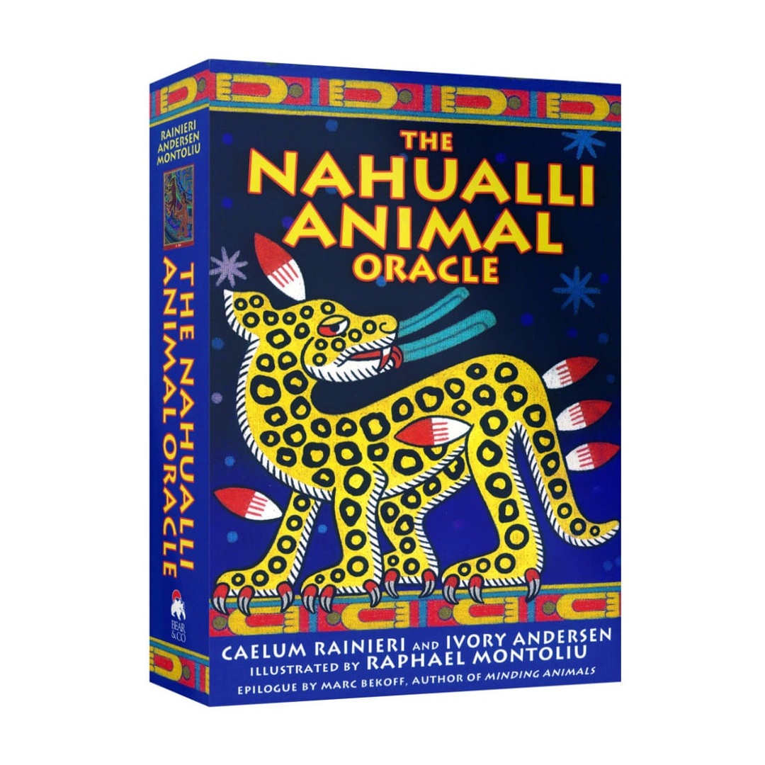納瓦里守護動物神諭卡｜The Nahualli Animal Oracle｜40張,基於阿茲特克傳統的象徵意義，賦予獨特技能、力量和智慧,贈中文翻譯