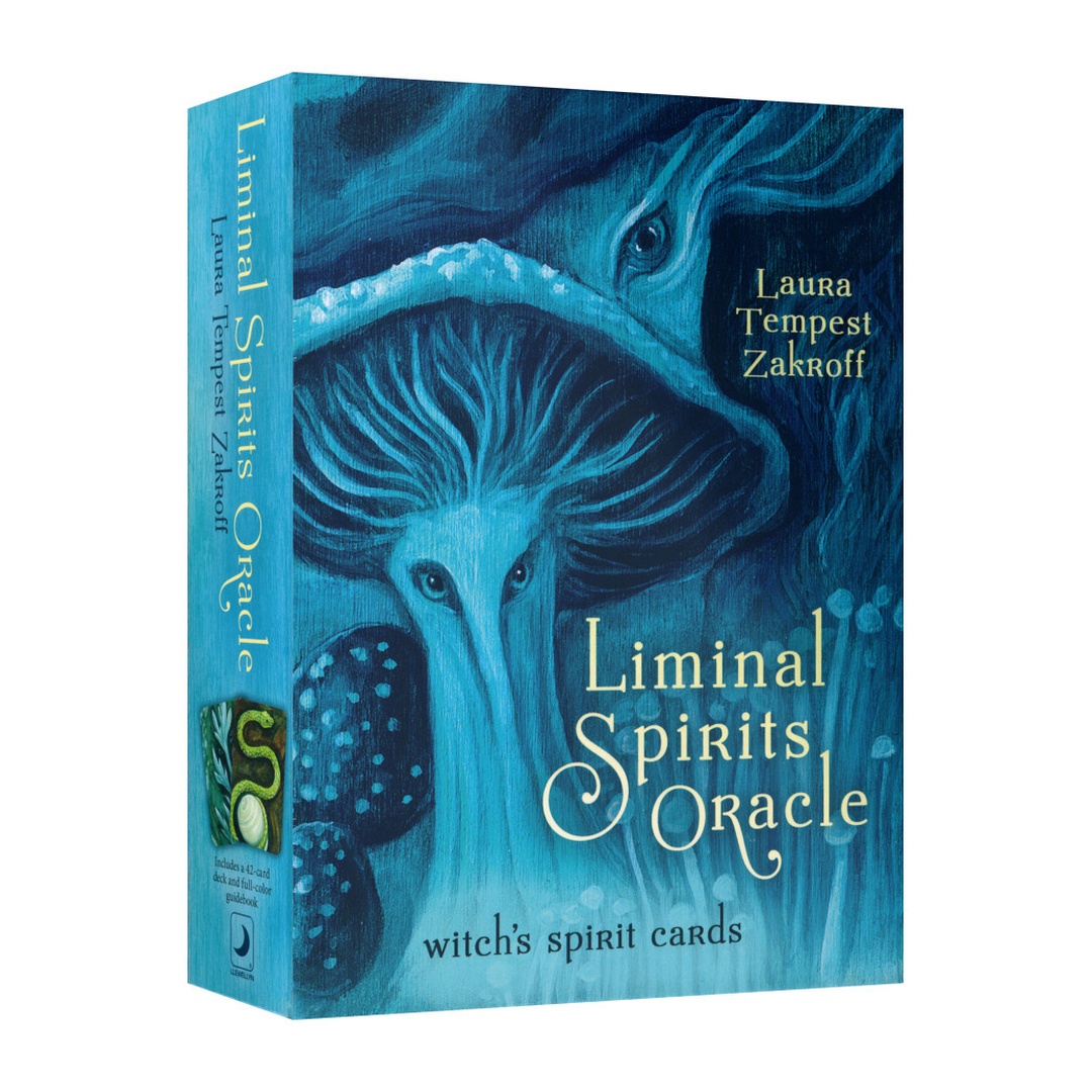 巫靈神諭卡｜Liminal Spirits Oracle｜42張,共界交流，占卜系統、法術工具、與巫界靈魂交流以及冥想,贈中文翻譯