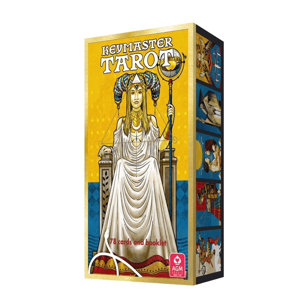 解鎖塔羅｜Keymaster Tarot｜78張,精緻金箔印製,進入靈魂深處探索慾望與知識,贈中文翻譯
