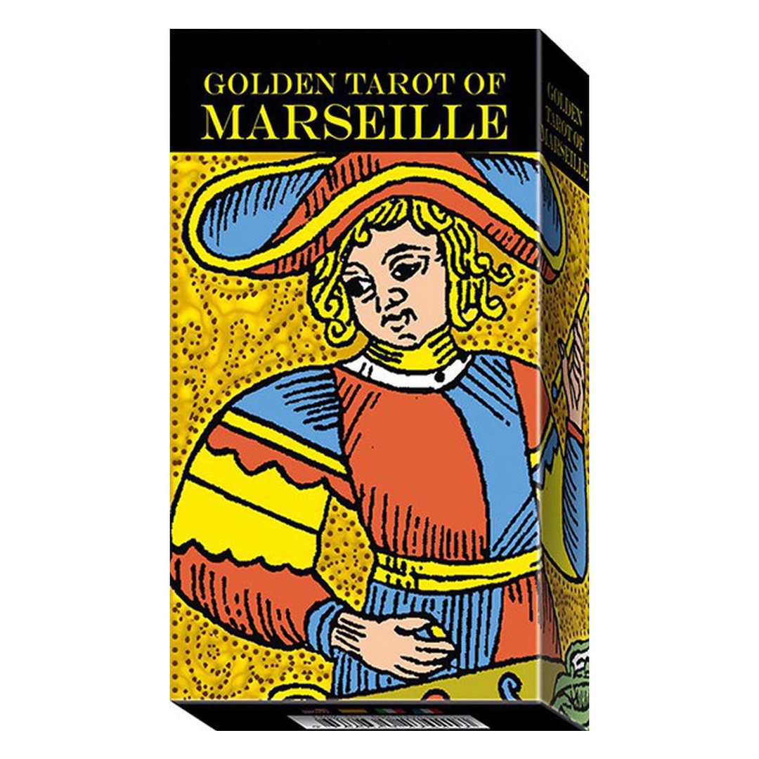 黃金馬賽塔羅｜Golden Tarot Of Marseille｜78張,源於經典，值得珍藏的華麗燙金版本,贈中文翻譯
