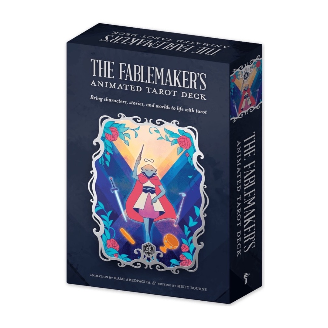 寓言家動態塔羅｜FABLEMAKER'S TAROT｜78張,光柵技術8 幀循環明亮、多彩的藝術作品,贈中文翻譯