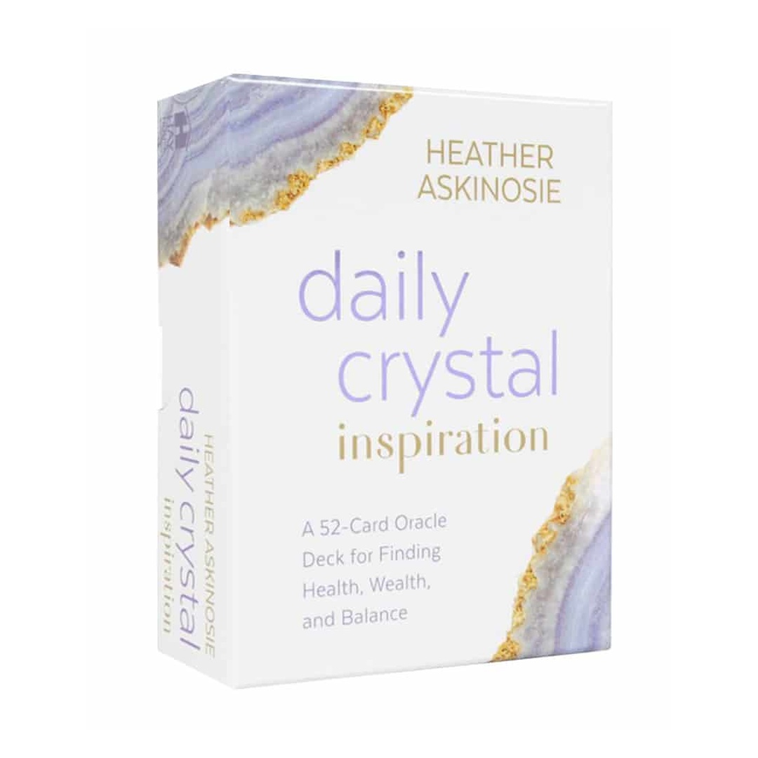 每日水晶靈感卡英文版｜Daily Crystal Inspiration｜52張,開啟直覺並藉由儀式連結更多可能,贈中文翻譯