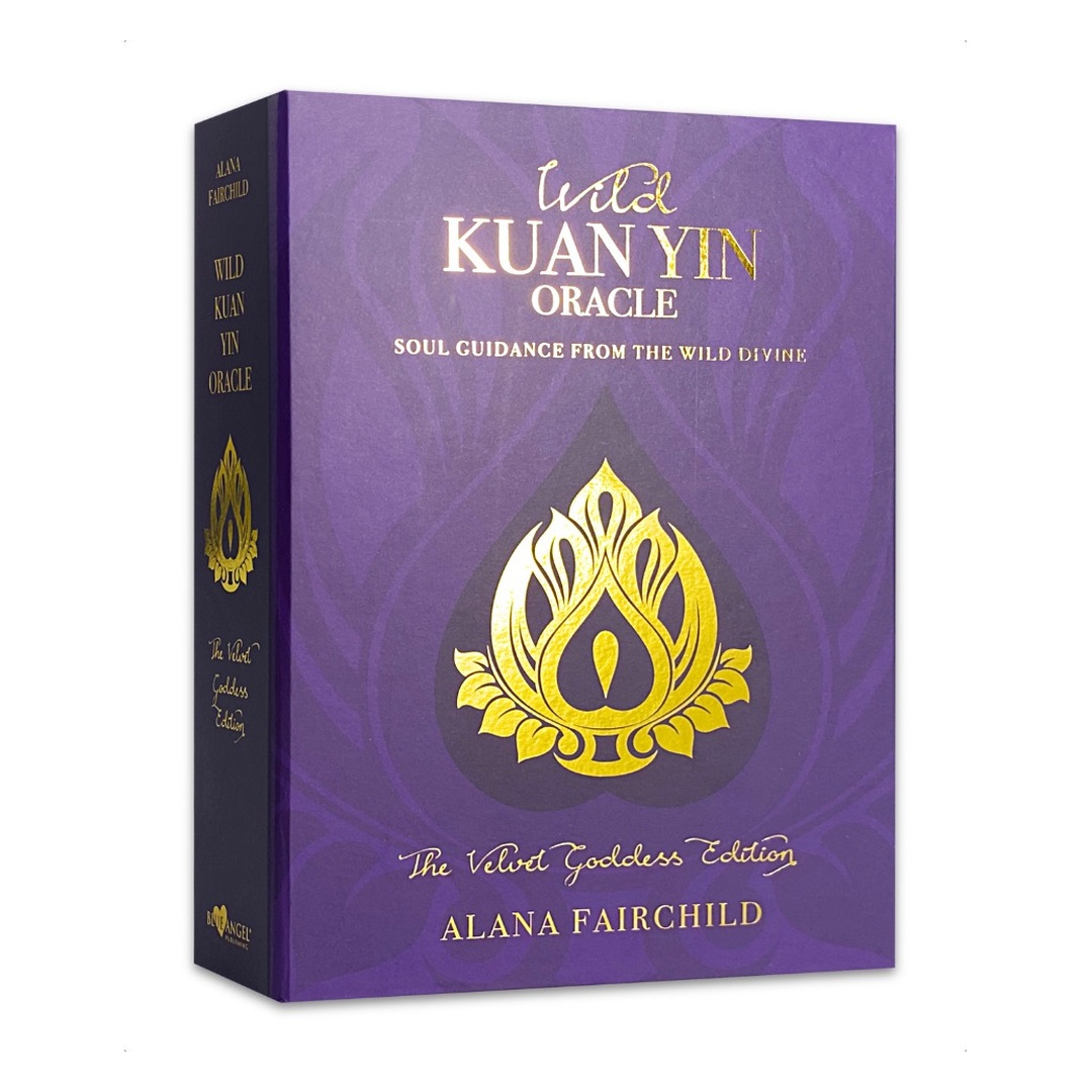大地觀音神諭：天鵝絨女神版｜Wild Kuan Yin Oracle: The Velvet Goddess Edition｜44張,樂觀、勇氣、創造、同情,贈中文翻譯