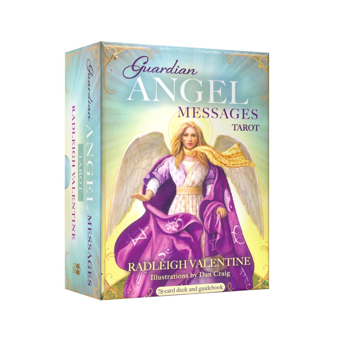 守護天使訊息塔羅牌｜Guardian Angel Messages Tarot｜78張,充滿象徵意義又溫和的牌卡，適合高敏感族群，透過直覺瞭解神聖訊息,贈中文翻譯