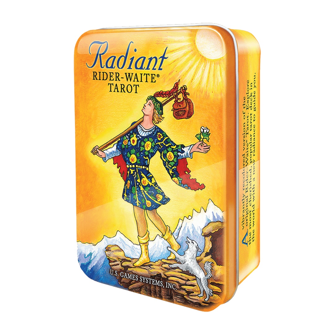 粉彩偉特塔羅錫鐵盒｜Radiant Rider-Waite｜78張,經典隨身攜帶,建議可搭配麂皮桌布,贈中文翻譯