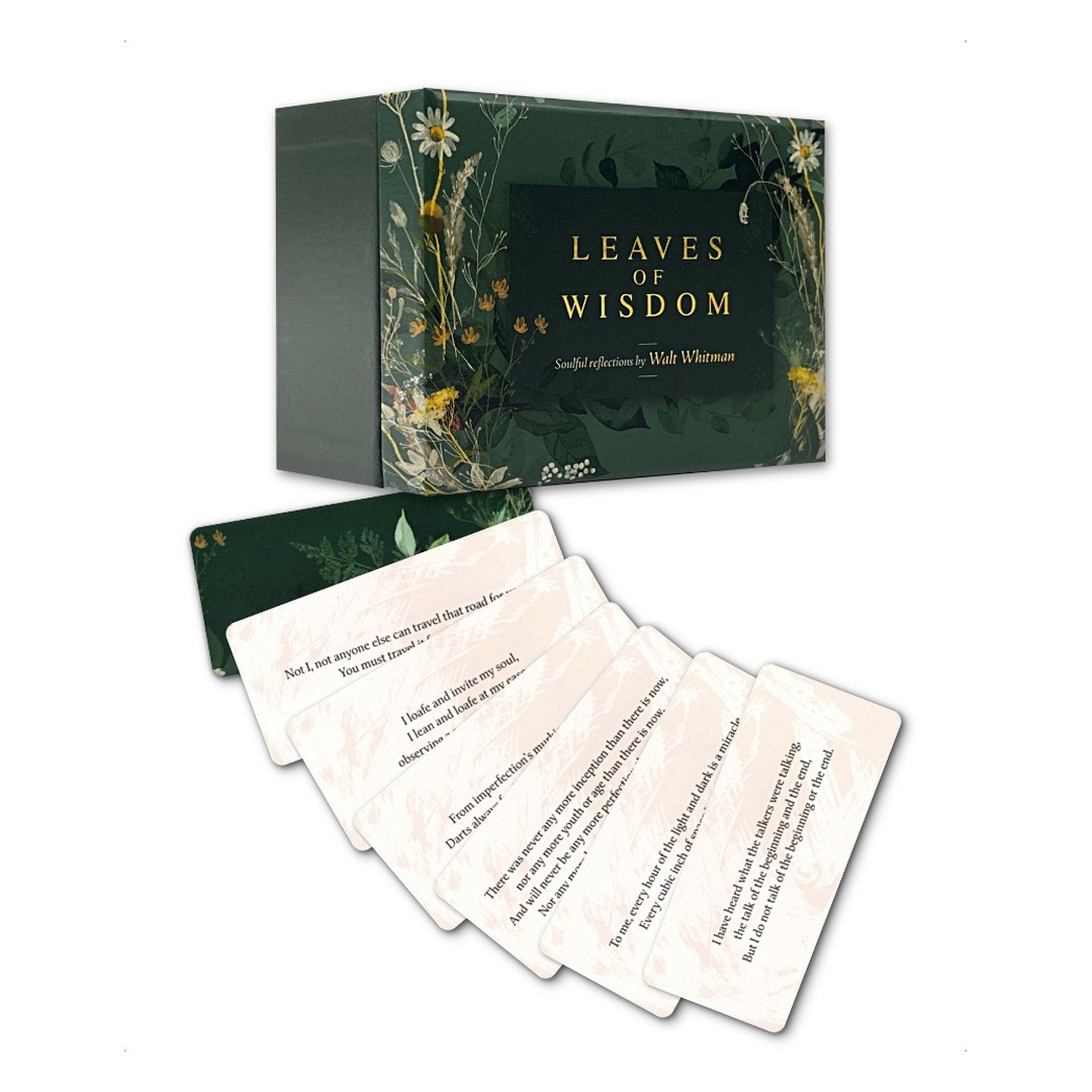 智慧之葉｜Leaves of Wisdom｜55張,惠特曼超凡啟發,贈中文翻譯