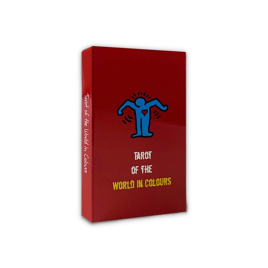 繽紛世界塔羅｜Tarot Deck The World In Colours｜24張,向街頭塗鴉藝術家凱斯．哈林（Keith Haring）致敬的塔羅作品