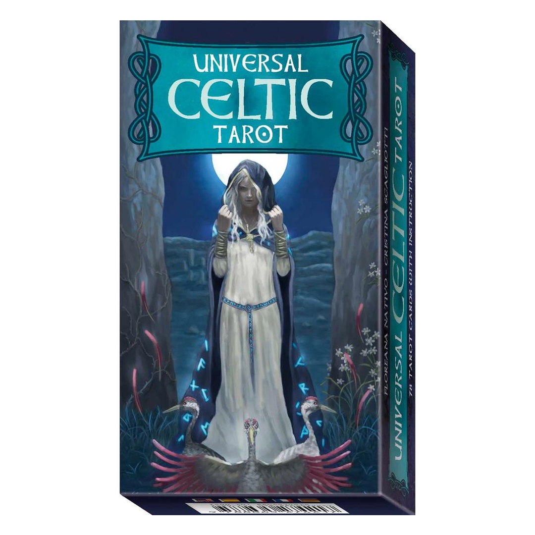 普及版凱爾特塔羅｜Universal Celtic Tarot｜78張,進入森林系世界,了解古老魔法,贈中文翻譯