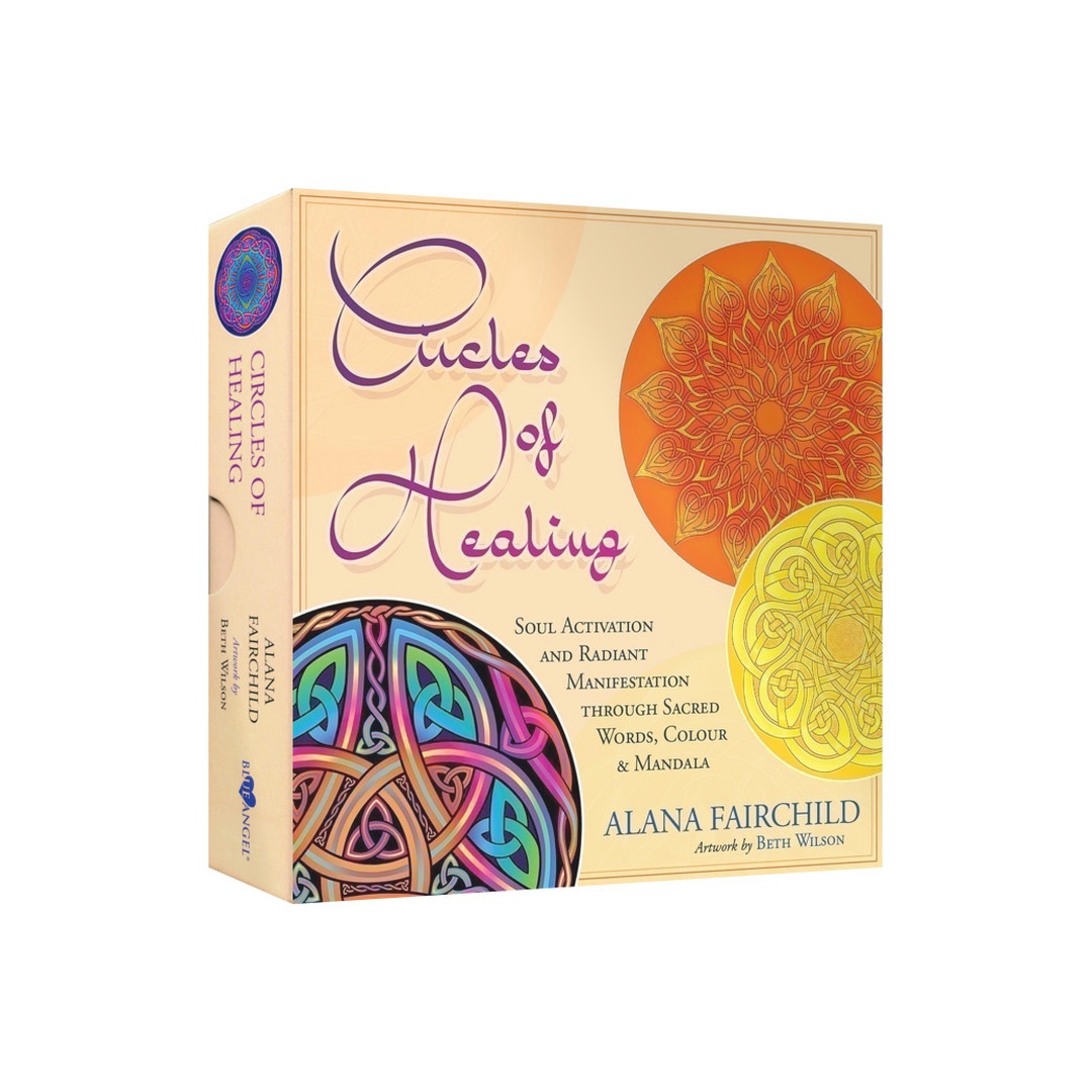 曼陀羅療癒卡｜Circles Of Healing｜44張,將苦痛迴旋轉化成療癒進入靈魂光輝的心層次,贈中文翻譯