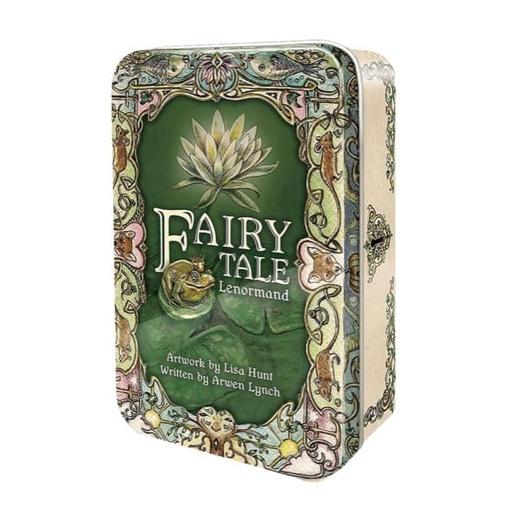 精靈傳說雷諾曼錫鐵盒｜Fairy Tale Lenormand｜38張,將你的真實生活反映在童話故事中,贈中文翻譯