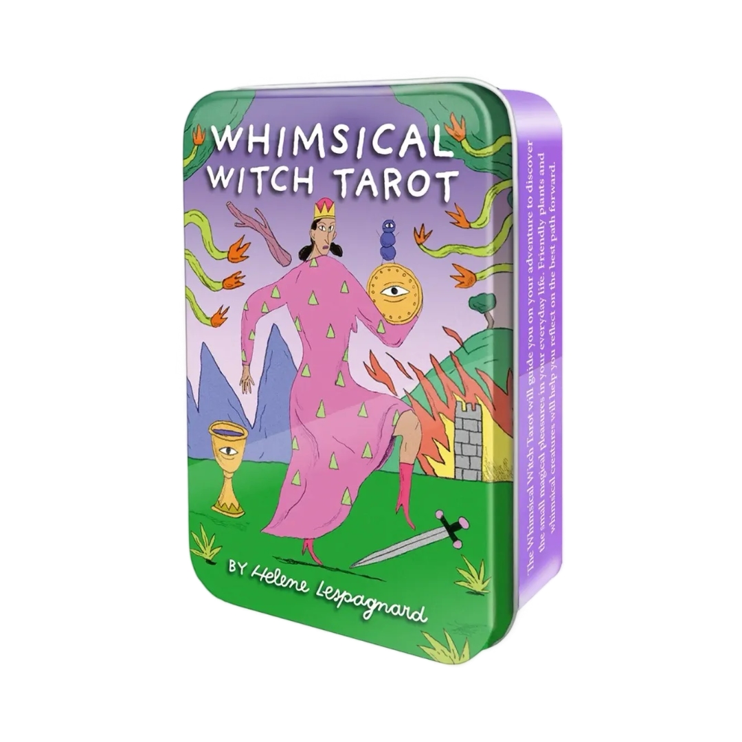 童話女巫塔羅錫鐵盒｜Whimsical Witch Tarot In A Tin｜78張,贈中文翻譯