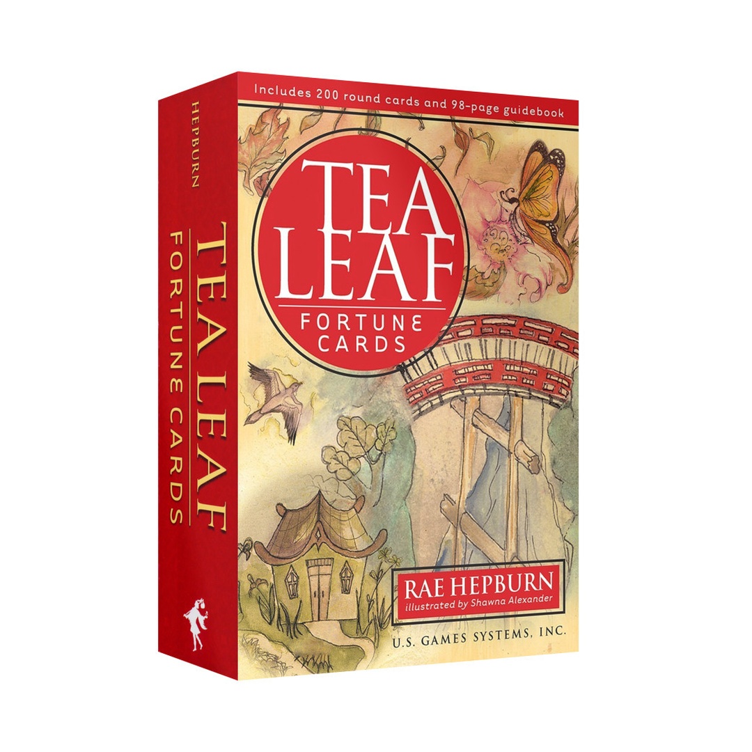 茶葉占卜卡英文版｜Tea Leaf Fortune Cards｜200張,唾手可得預測未來運勢的好幫手,贈中文翻譯