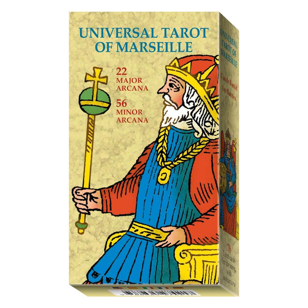 普及版馬賽塔羅｜Universal Tarot Of Marseille｜78張,重新上色較多變化,贈中文翻譯