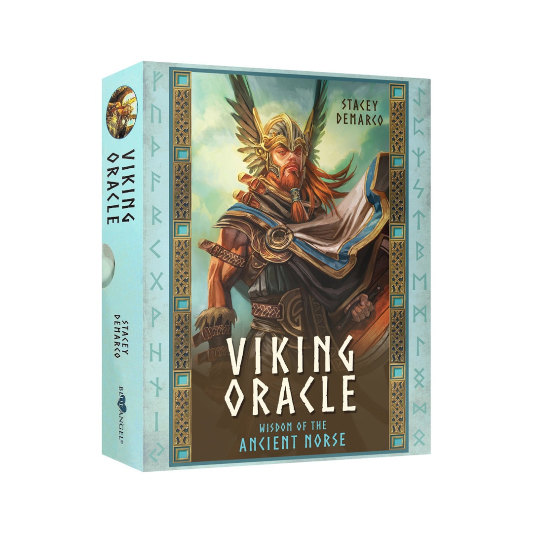 維京神諭卡｜Viking Oracle｜45張,結合盧恩符文、探索北歐挪威神話,贈中文翻譯