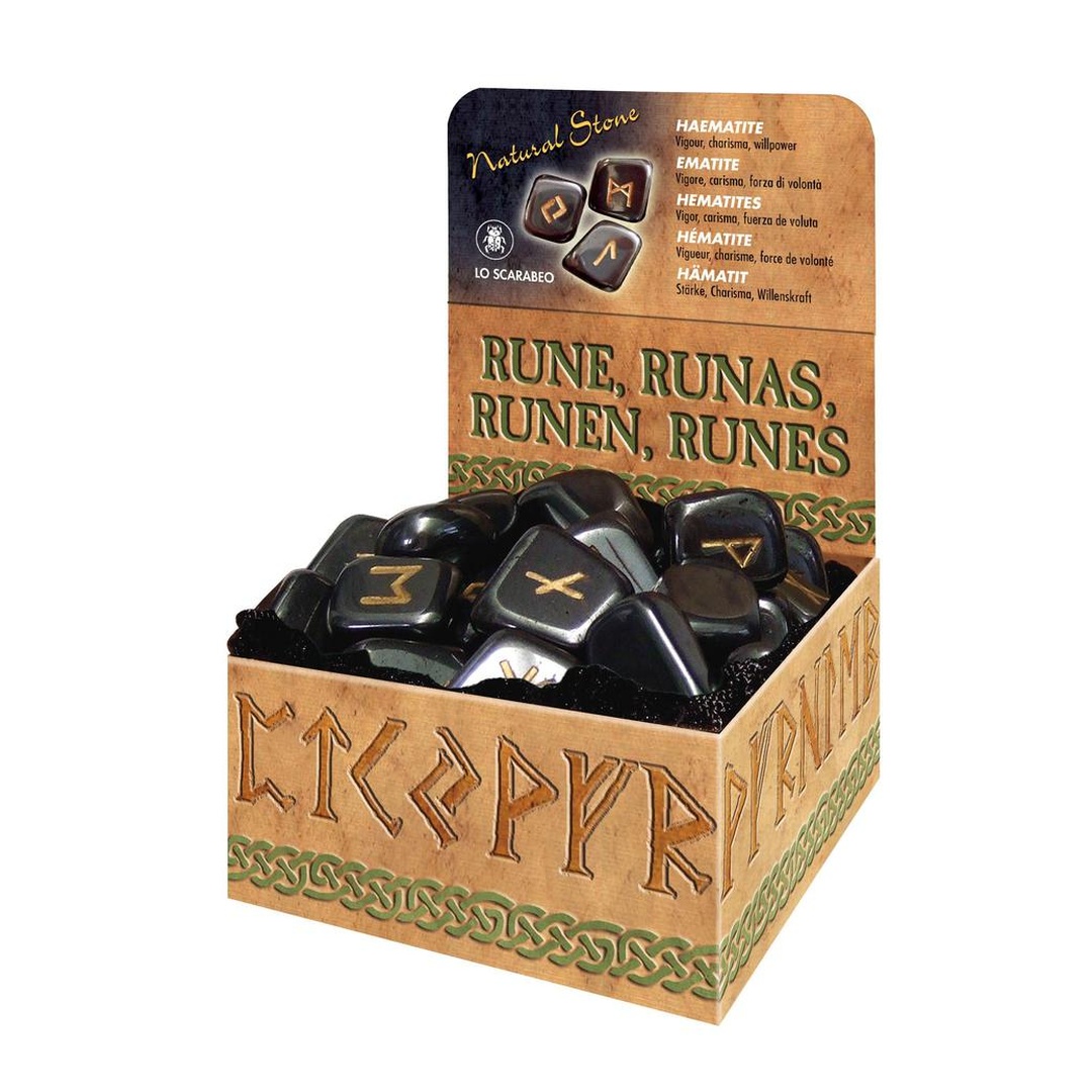 赤鐵礦盧恩符文石｜Haematite Runes｜25顆
