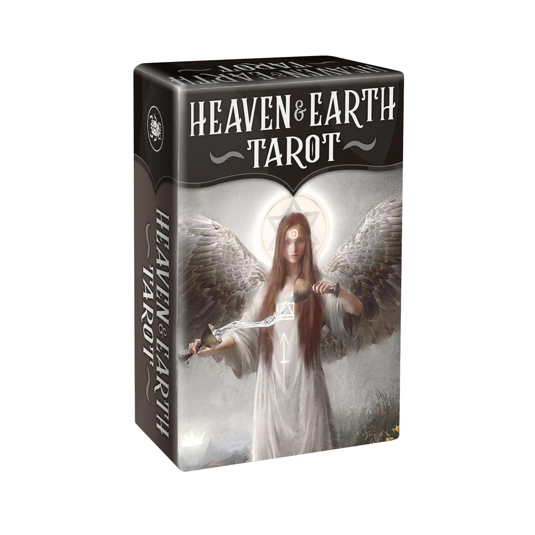天堂人間塔羅口袋版｜Heaven and Earth Tarot Mini｜78張,非凡的藝術風格重新詮釋塔羅歷久不衰的象徵語言,贈中文翻譯