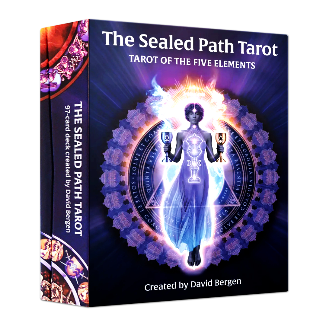 五行封印秘徑塔羅｜The Sealed Path Tarot: Tarot of the Five Elements｜97張,原創的畫作,拼貼和攝影經得起時間考驗的美學神諭,贈中文翻譯