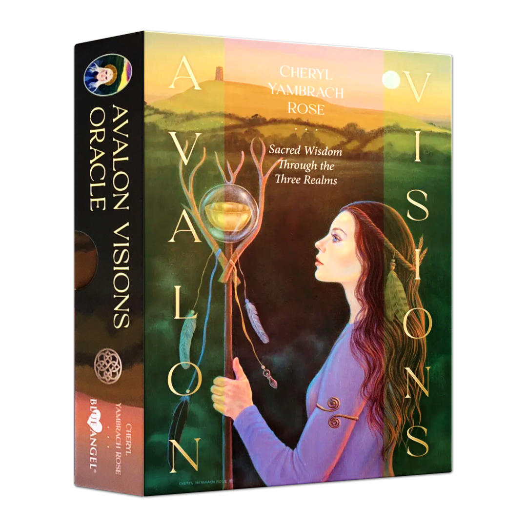 亞瓦隆幻象神諭卡｜Avalon Visions Oracle｜44張,擁抱自然精靈、深井、星際存有，以及古代國王、皇后和女祭司的智慧,贈中文翻譯