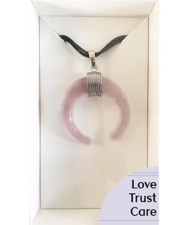 Rose Quartz Amulet Pendant-0